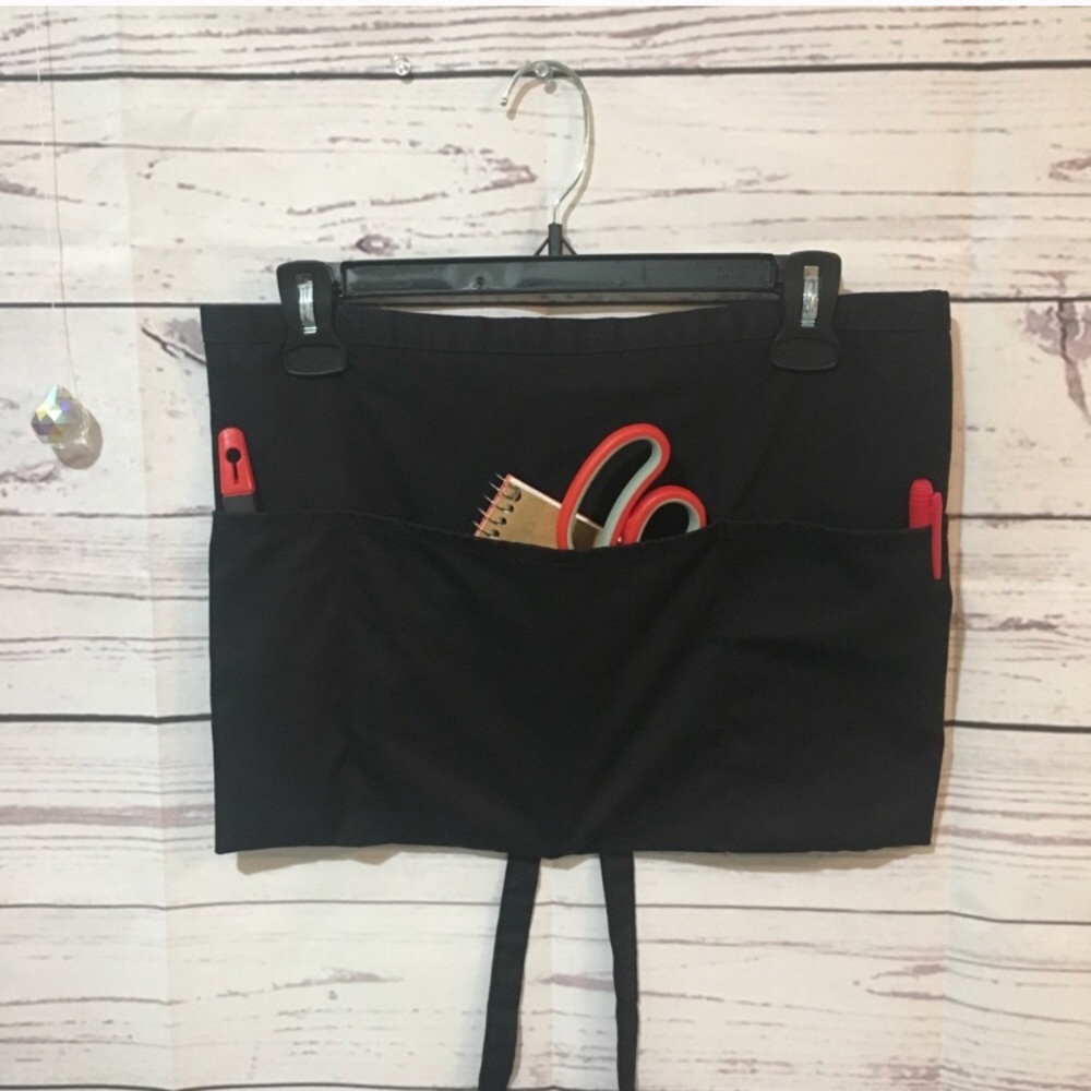 3 Pocket Chef Works Black Bottom Apron and Booklet